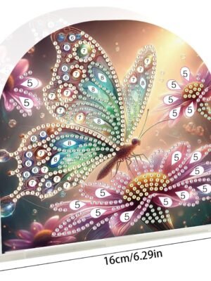 Diamond Art Table Napkin Holders Diamond Painting Napkin Holder for Table Gem Art Gem Painting Mosaic Kits for Adults Paint by Numbers Kit for Adults with Special Shaped Drills Butterfly