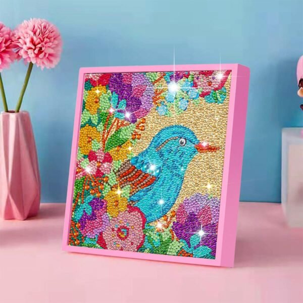 Diamond Art Painting Kits Gems Art Girls with Wooden Frame Crafts Supplies Mosaic Paint Gem by Number Kits Home Office Wall Decoration