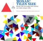 1000 Pcs Mosaic Tiles, Glass Mosaic Tiles for Crafts Bulk, Stained Mosaic Glass Pieces, Mosaic Supplies for Home Decoration, Art Crafts, DIY Projects, Transparent (Triangle)