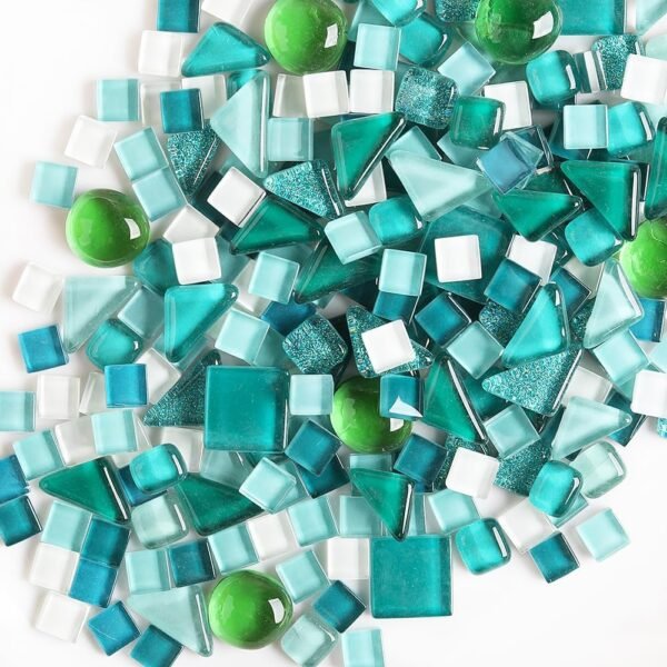 1 LB Mixed Crystal Glass Mosaic of Different Sizes, Loose DIY Mosaic Art Hobbies Craft Material, Accessories, Mosaic Supplier