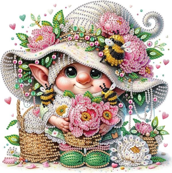 Diamond Painting Art Kit, 5D Diamond Painting Special Shape Drills Diamond Painting Mosaic Making Craft, Suitable for Home Wall Decor Art Handmade DIY Holidays Gift