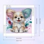 Diamond Art Painting Kit, DIY Dog 5D Special Shape Crystal Diamond Partial Diamond Art Painting Mosaic Making Craft, Suitable for Home Wall Decor Art Gift