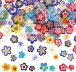 Millefiori Flower Glass Mosaic Tiles for Crafts, Mosaic Glass Pieces for DIY Crafts Supplies,Mosaic Garden Craft Kit