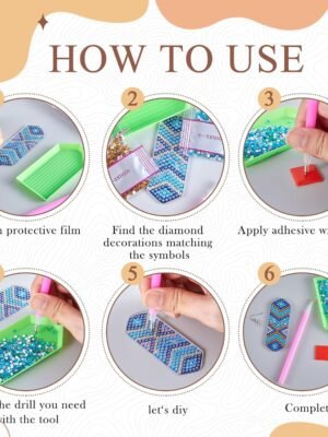 8 Pairs Diamond Painting Earrings Making Kit 5d Hand Mosaic Diamond Art DIY Boho Vintage Dangle Drop Earrings with Tool Gift for Women DIY Lovers Bohemia Jewelry Craft Supplies