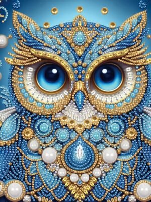 Diamond Painting Art Kit, DIY Owl 5D Diamond Painting Special Shape Drills Diamond Painting Mosaic Making Craft, Suitable for Home Wall Decor Art Gift