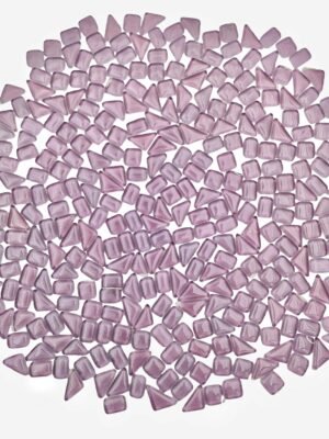 500g/1.1lb Crystal Glass Mosaic Tiles,Glass Mosaic Pieces for Crafts,Irregular Mosaic Pieces for Home Decoration or DIY Crafts,Mosaic Making Supplies. (Purple)