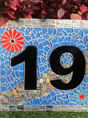 Millefiori Flower Glass Mosaic Tiles for Crafts, Mosaic Glass Pieces for DIY Crafts Supplies,Mosaic Garden Craft Kit