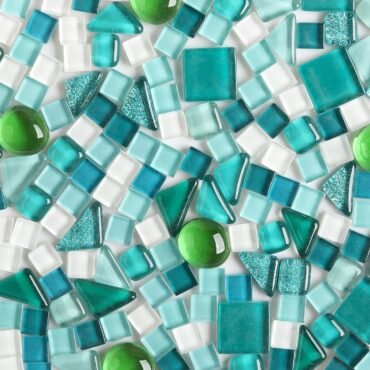 1 LB Mixed Crystal Glass Mosaic of Different Sizes, Loose DIY Mosaic Art Hobbies Craft Material, Accessories, Mosaic Supplier